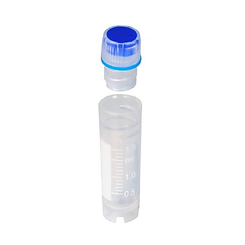 Crystal Technology CVI-2.0-B Cryogenic Vials,  2.0mL Sterile, Internal Thread Cap with O-Ring, Self-Standing - 50/Pack